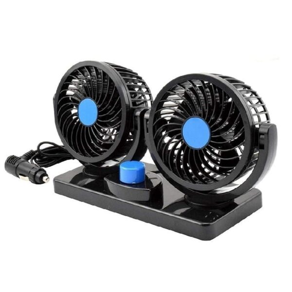 🚗 VENTILADOR DE DOS VELOCIDADES CON ROTACIÓN PARA VEHÍCULOS 😃